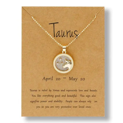 Gold Zodiac Sign Necklace-C.K Jewelry