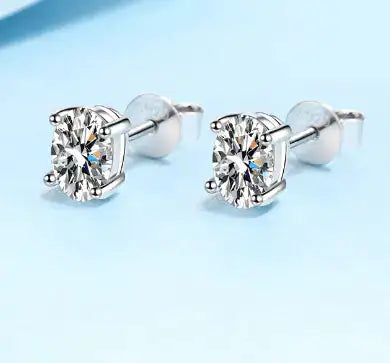 Moissanite Stud Earrings 