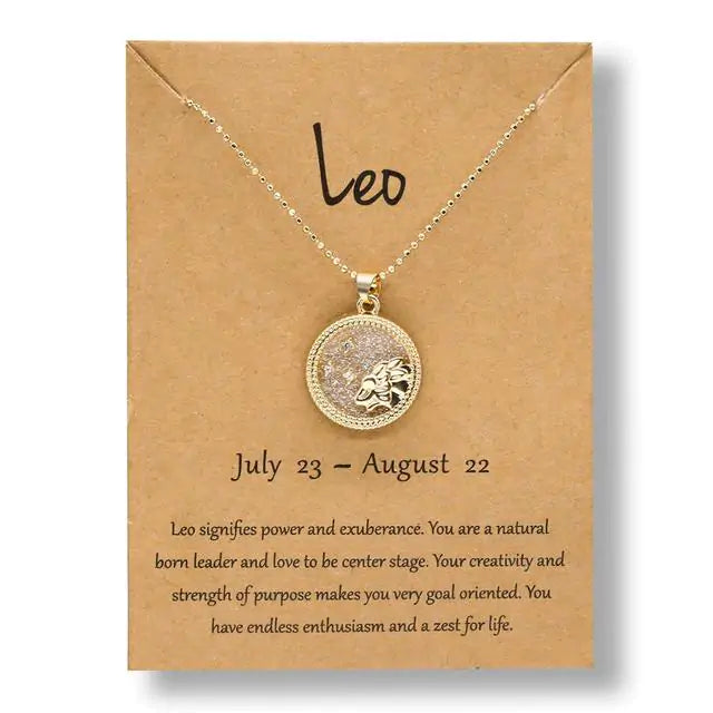 Gold Zodiac Sign Necklace-C.K Jewelry