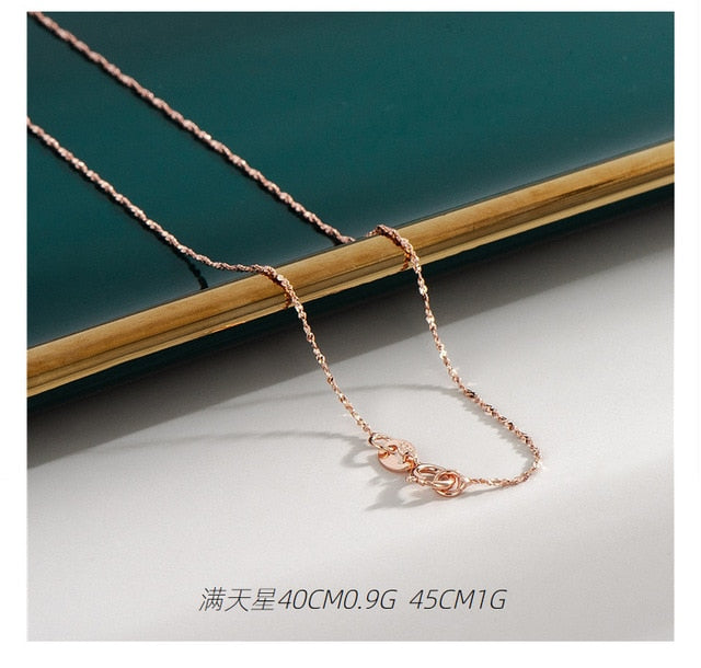 18K Rose Gold Plated Necklaces-C.K Jewelry