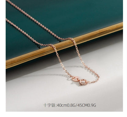 18K Rose Gold Plated Necklaces-C.K Jewelry