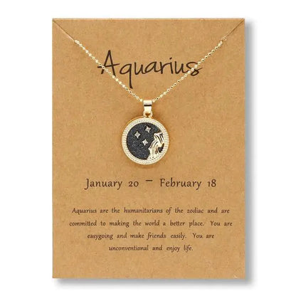 Gold Zodiac Sign Necklace-C.K Jewelry