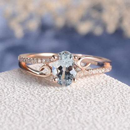 Alluring Aquamarine Ring-C.K Jewelry