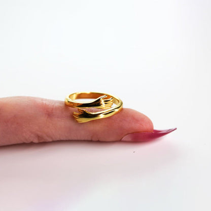 Huggin Gold Ring-C.K Jewelry