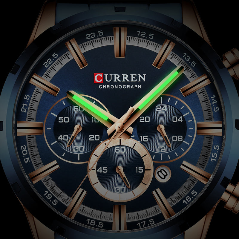 CURREN Men Quartz Watch Top Brand-C.K Jewelry