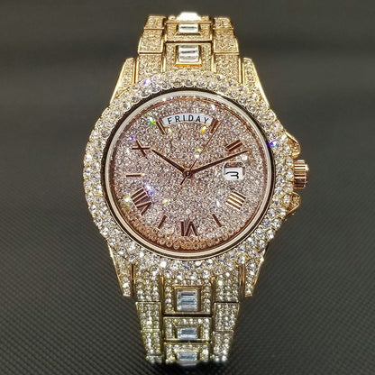 mens luxury crystal watches