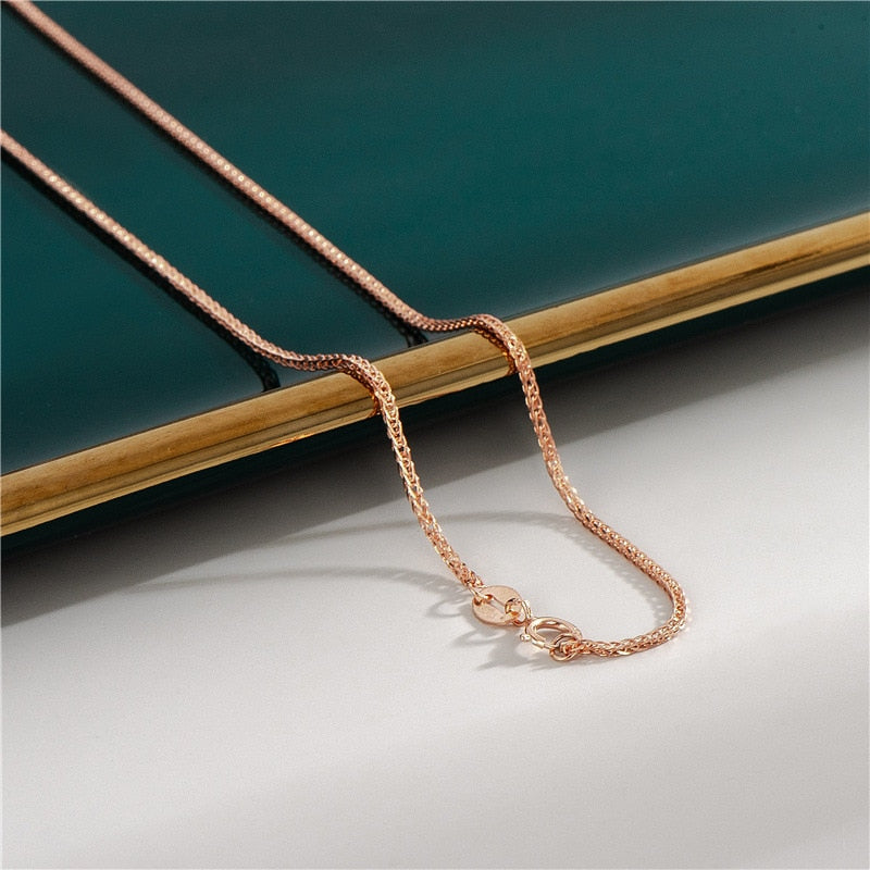 18K Rose Gold Plated Necklaces-C.K Jewelry