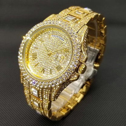 mens luxury crystal watches