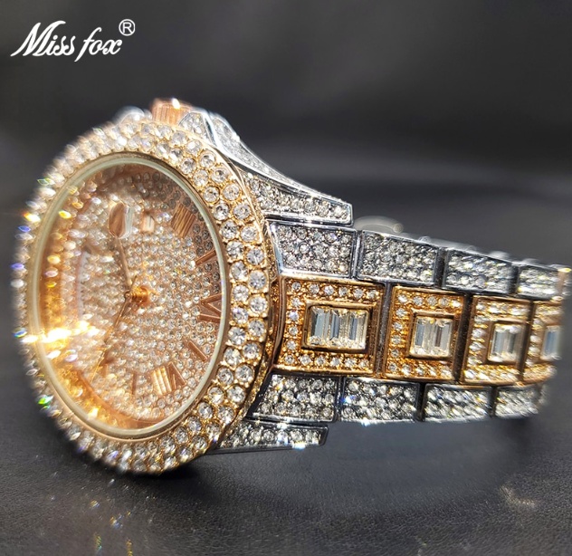 Masculino Diamond Quartz Watches-C.K Jewelry