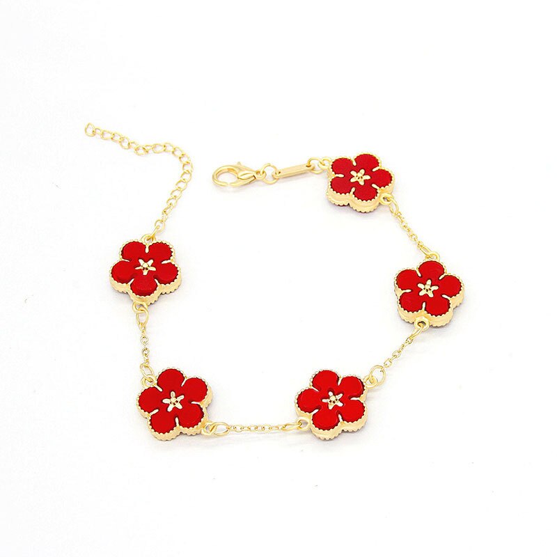 18k Gold Plating Flower Bracelets-C.K Jewelry